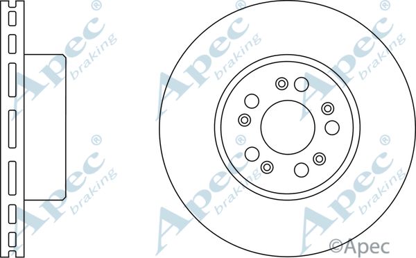 APEC BRAKING Тормозной диск DSK2001